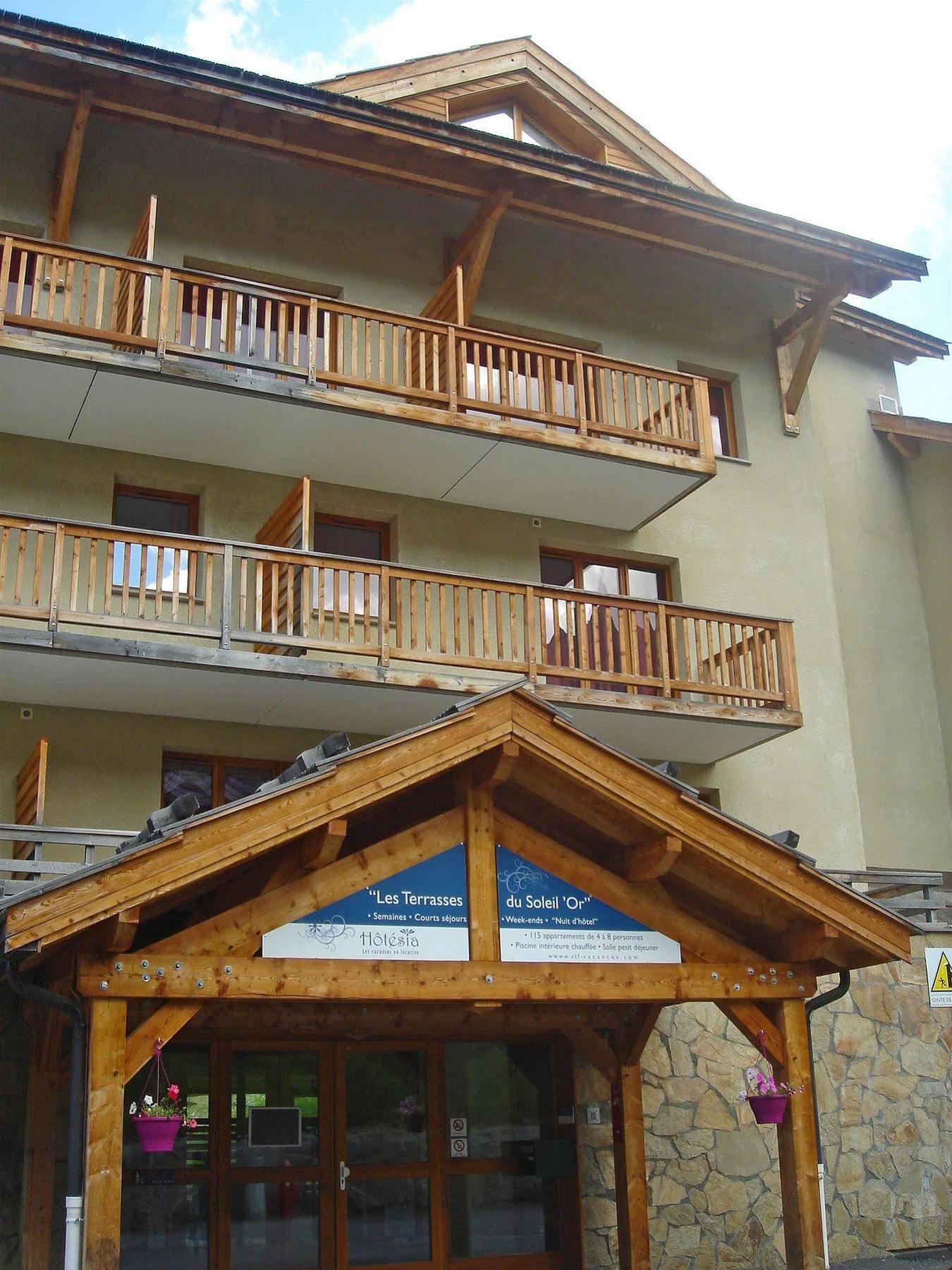 Les Terrasses Du Soleil D'Or By Infini Mountain Aparthotel Les Orres Ngoại thất bức ảnh